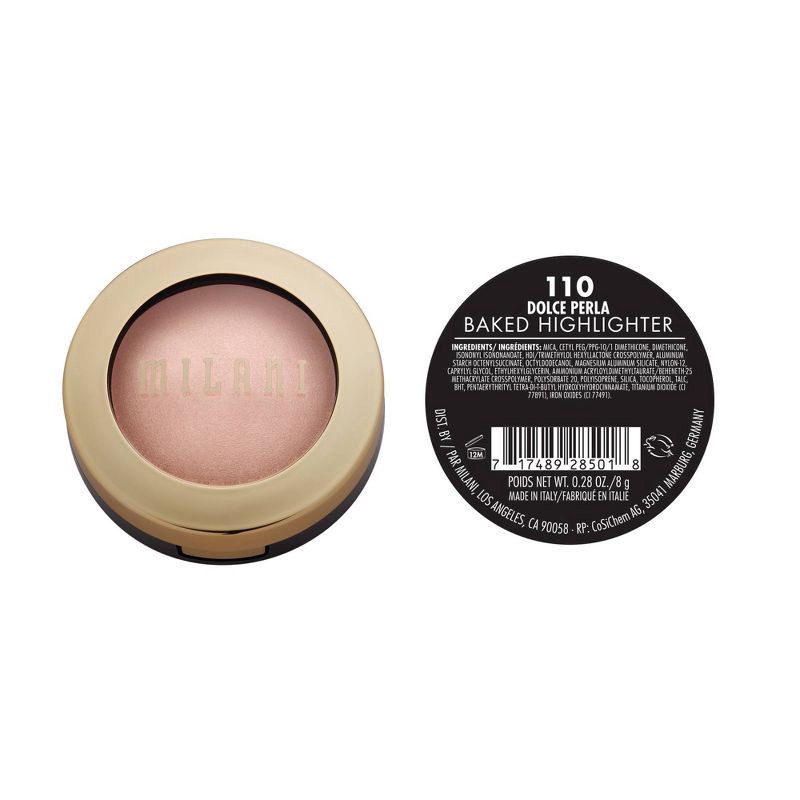 slide 6 of 6, Milani Baked Highlighter Dolce Perla 110 - 0.28oz, 1 oz