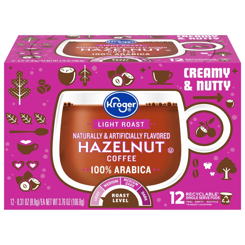 slide 2 of 4, Kroger Hazelnut Coffee, 1 ct