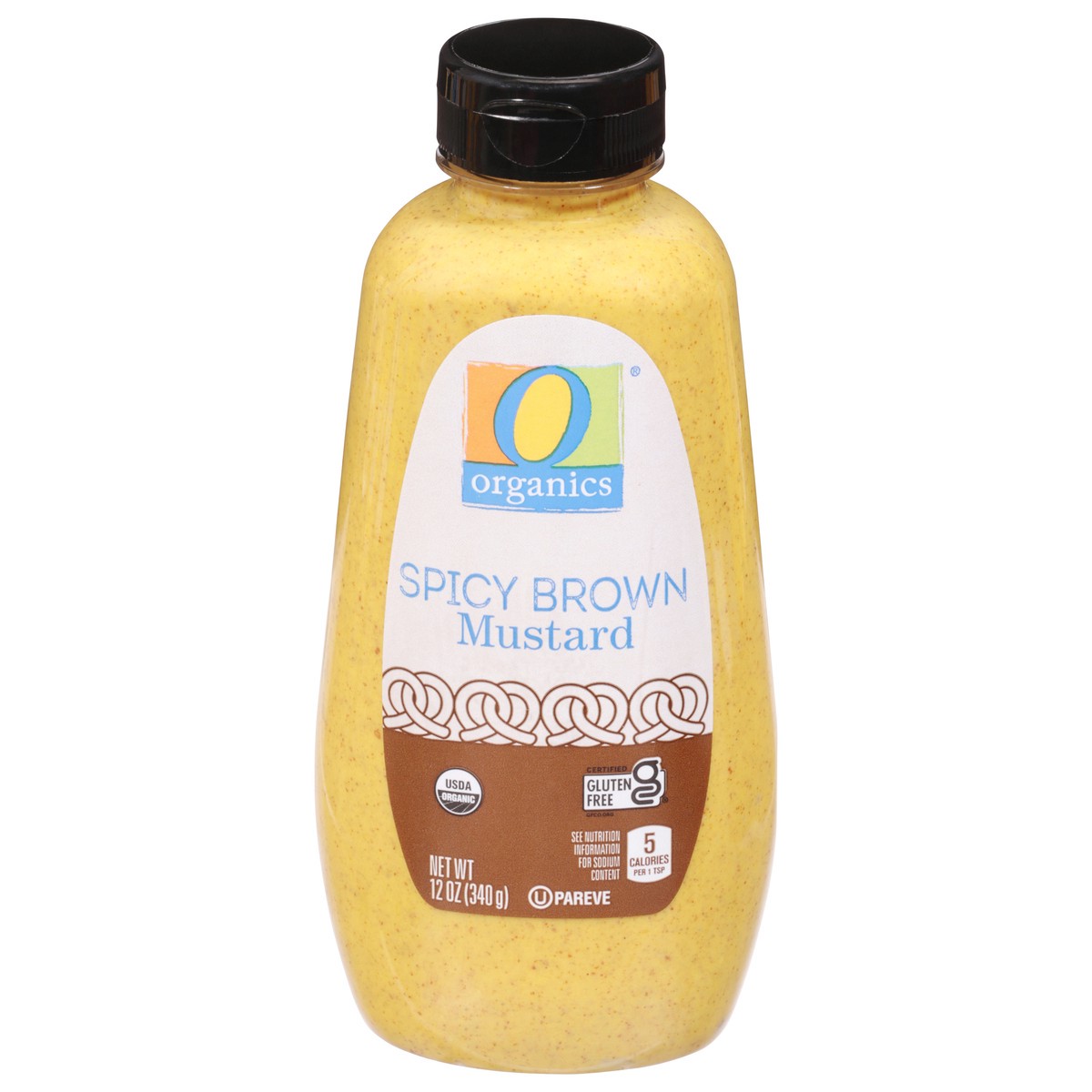 slide 1 of 9, O Organics Organic Spicy Mustard, 12 oz