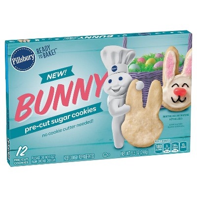 slide 1 of 1, Pillsbury Ready To Bake Bunny Cookies, 8.5 oz