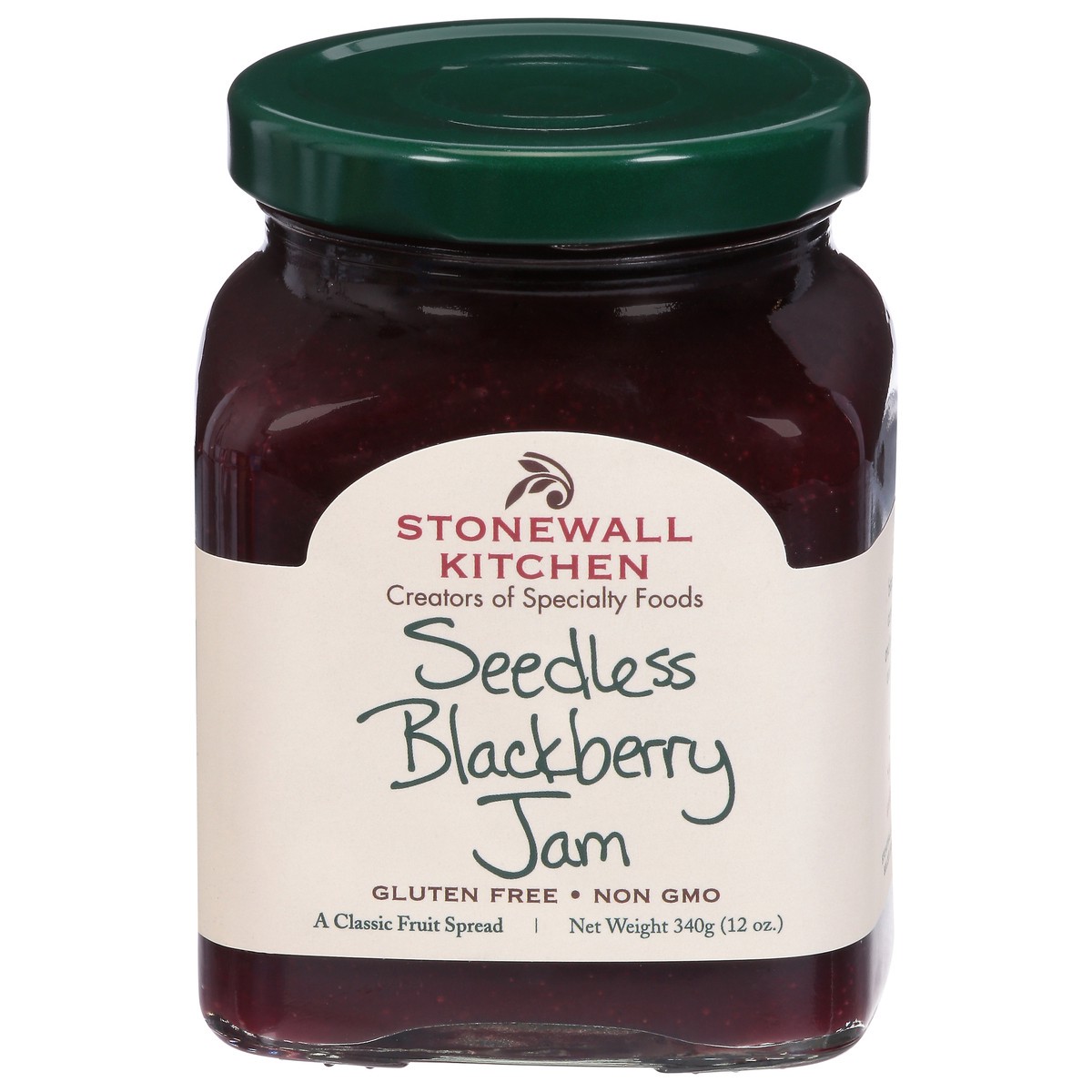 slide 1 of 13, Stonewall Kitchen Jam, Seedless Blackberry, 12 oz