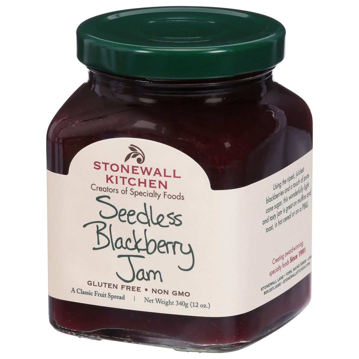 slide 10 of 13, Stonewall Kitchen Jam, Seedless Blackberry, 12 oz