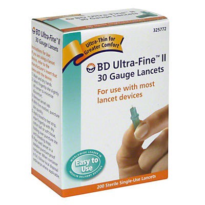 slide 1 of 5, BD Ultra-Fine II 30 Gauge Single-Use Lancets, 200 ct