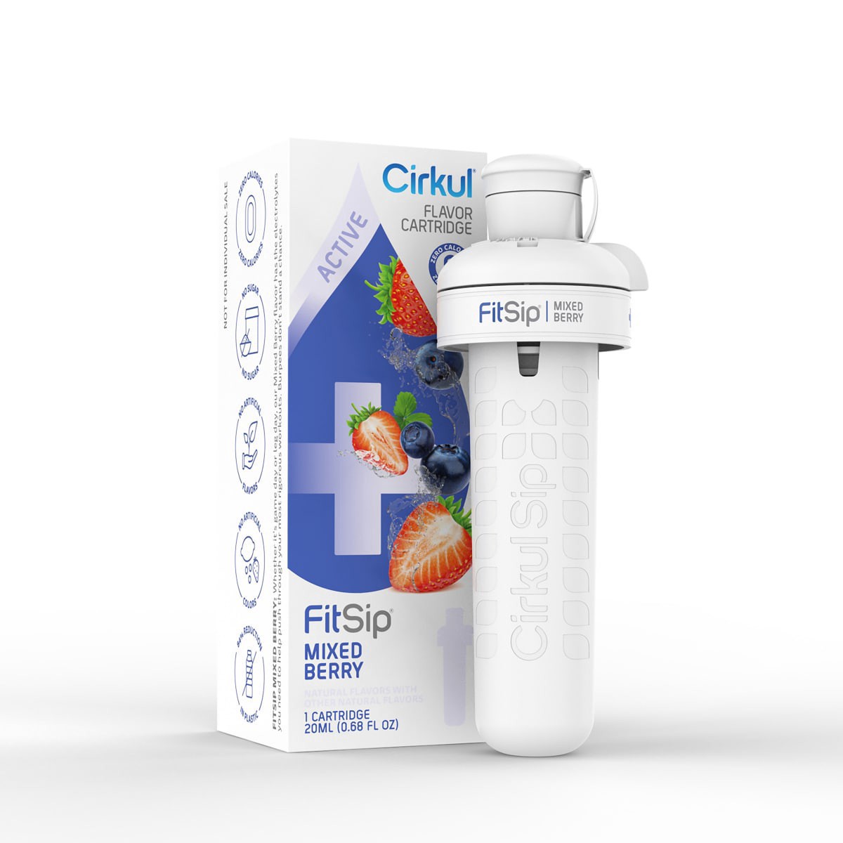 slide 1 of 9, Cirkul FitSip Active Mixed Berry Flavor Cartridge 1 ea, 1 ct