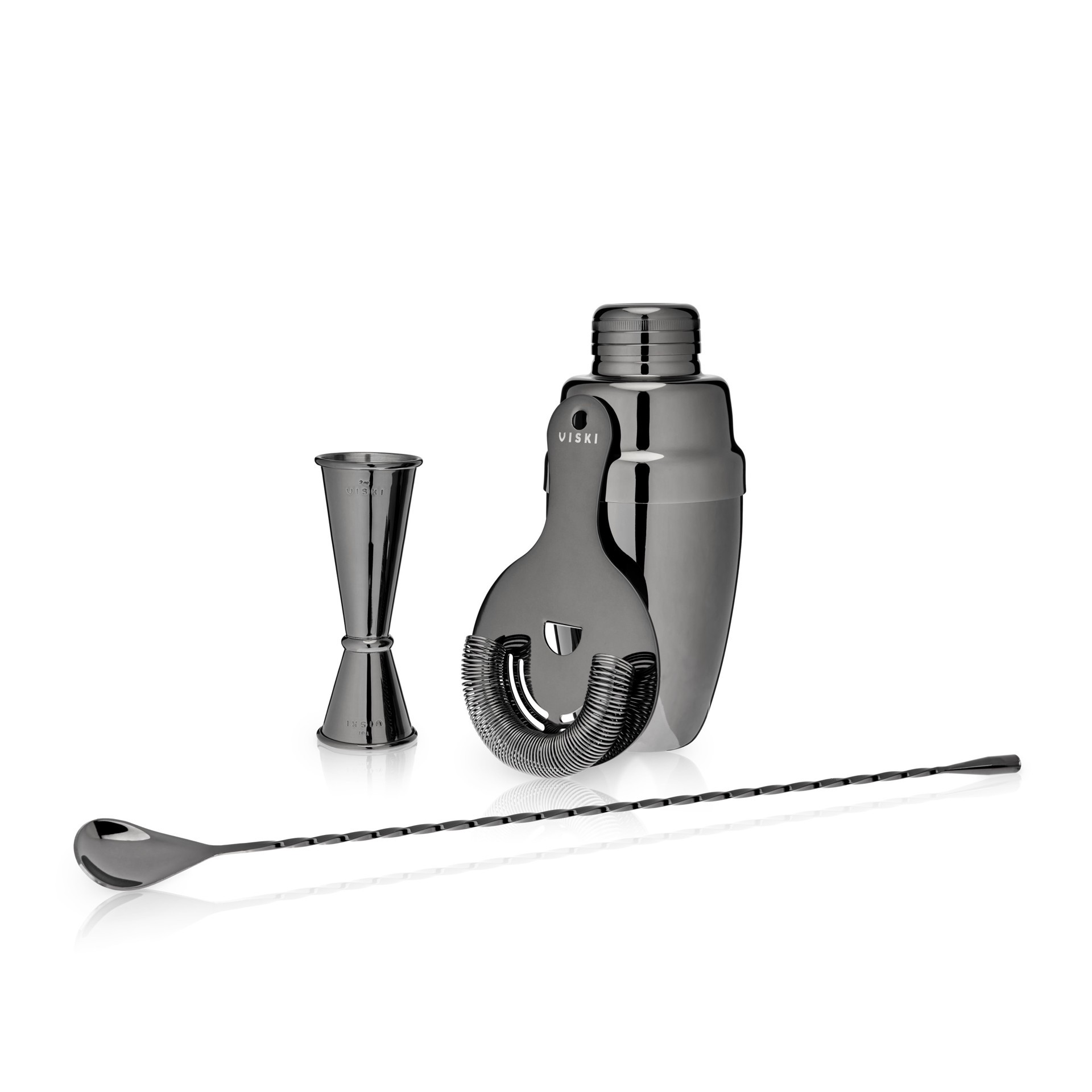 slide 1 of 5, Viski Cocktail Shaker Set, 4 ct