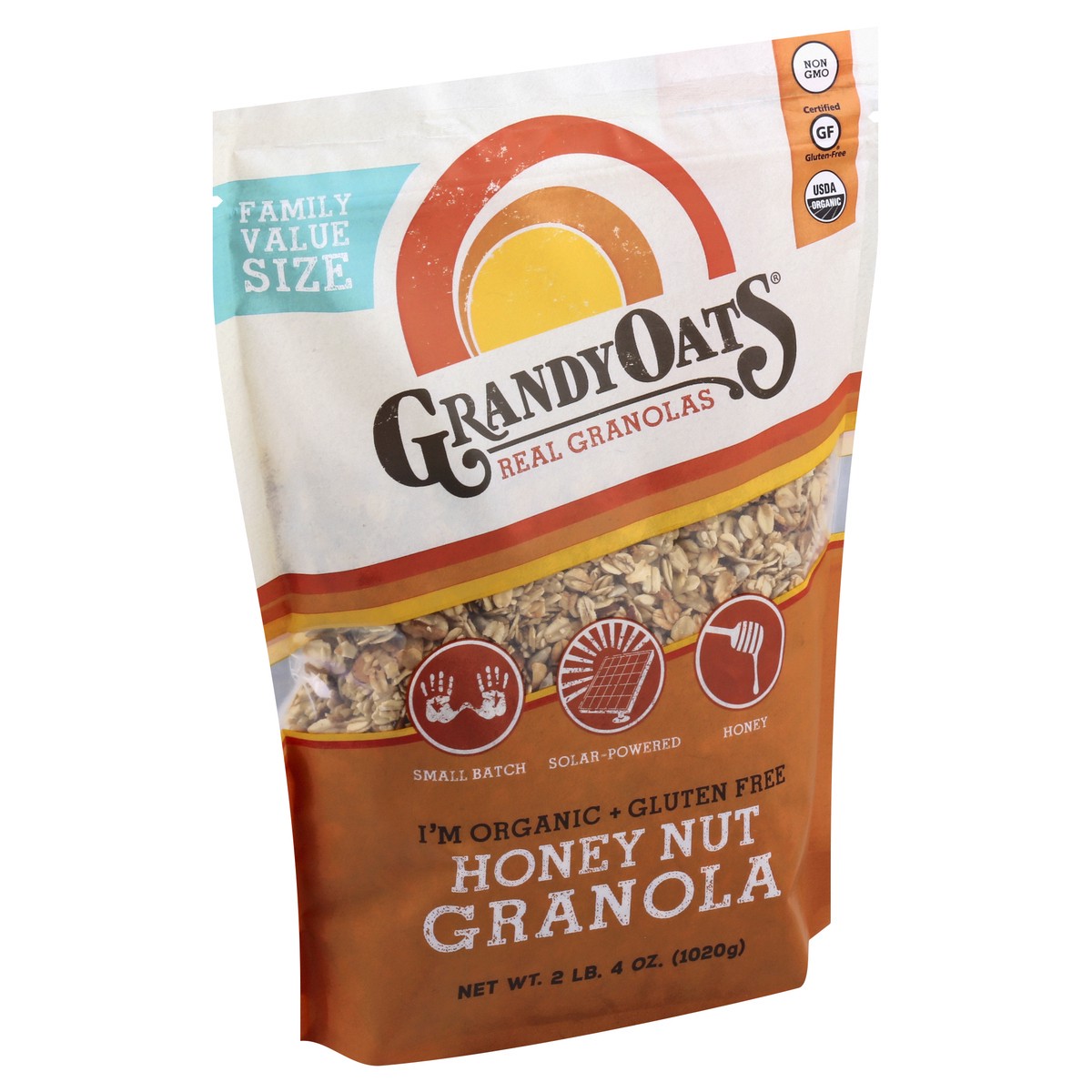 slide 4 of 12, GrandyOats Family Value Size Honey Nut Granola 36 oz, 36 oz