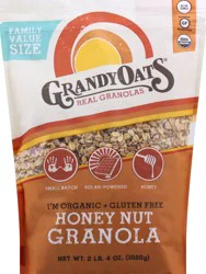 Grandy Organics Gluten Free Honey Nut Granola Family Value Pack 36 oz
