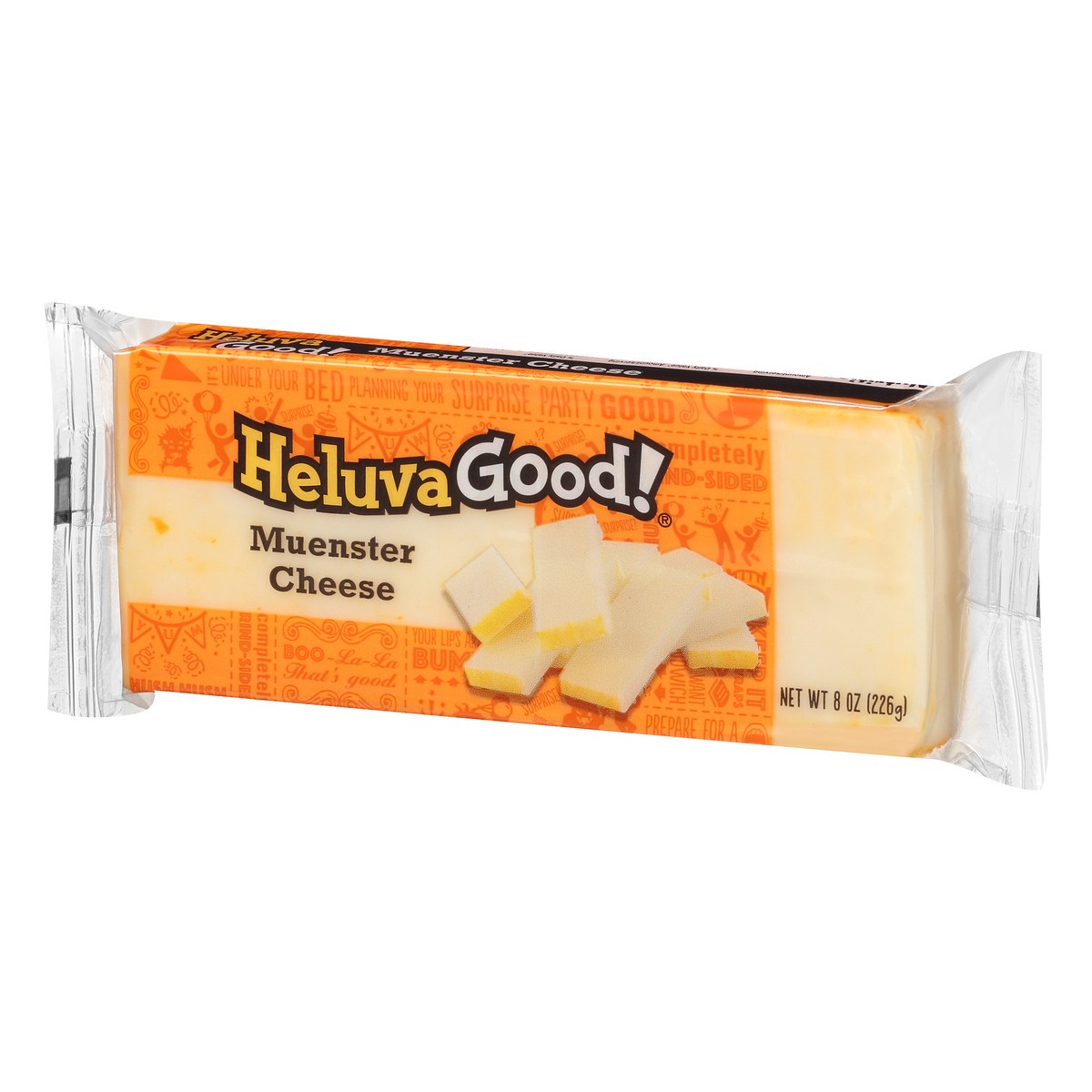 slide 3 of 9, Heluva Good! Muenster Cheese, 8oz, 8 oz