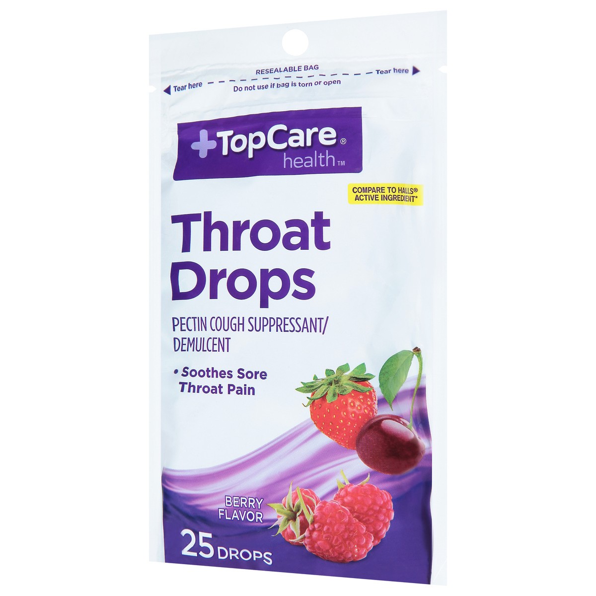 slide 12 of 13, TopCare TOP CARE Topcare Cough Drops, Fruit Ice, 25 ct