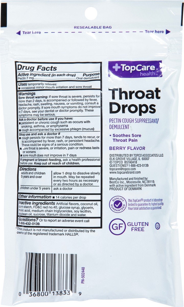 slide 4 of 13, TopCare TOP CARE Topcare Cough Drops, Fruit Ice, 25 ct