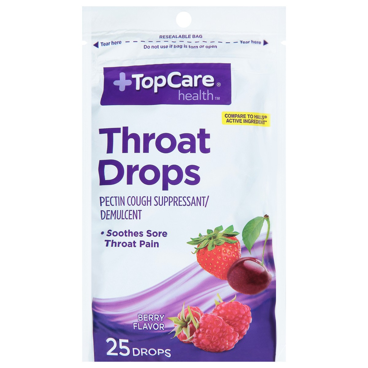 slide 1 of 13, TopCare TOP CARE Topcare Cough Drops, Fruit Ice, 25 ct