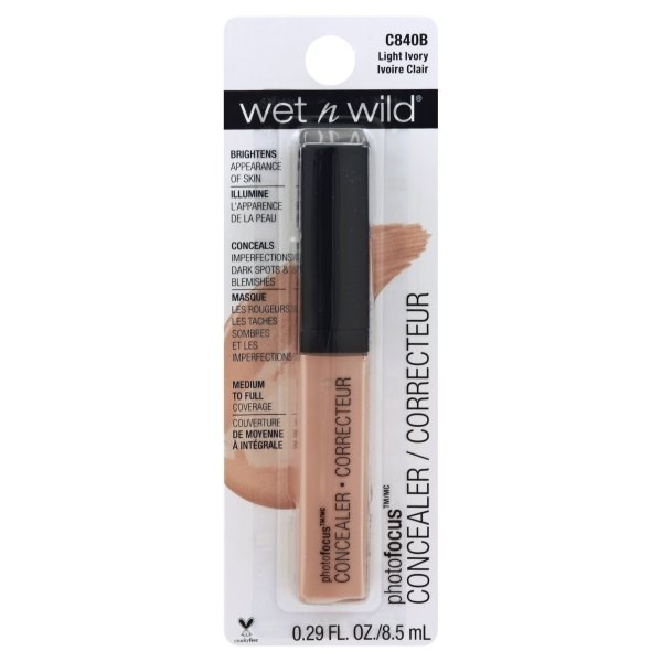 slide 1 of 1, wet n wild Photo Focus Concealer - Light Ivory, 0.24 fl oz