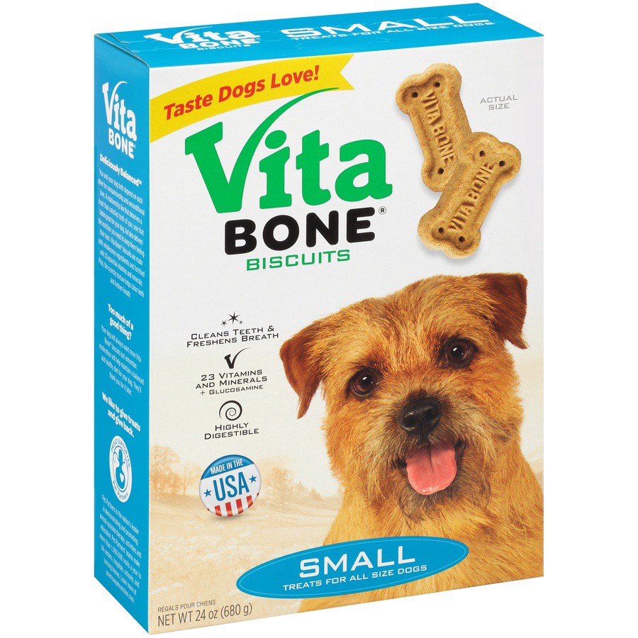 slide 9 of 9, Vita Bone Biscuits Treats for Dogs Small 24 oz, 24 oz