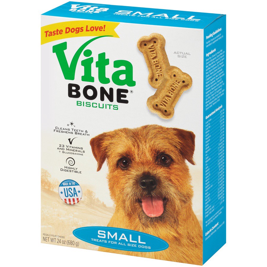 slide 6 of 9, Vita Bone Biscuits Treats for Dogs Small 24 oz, 24 oz