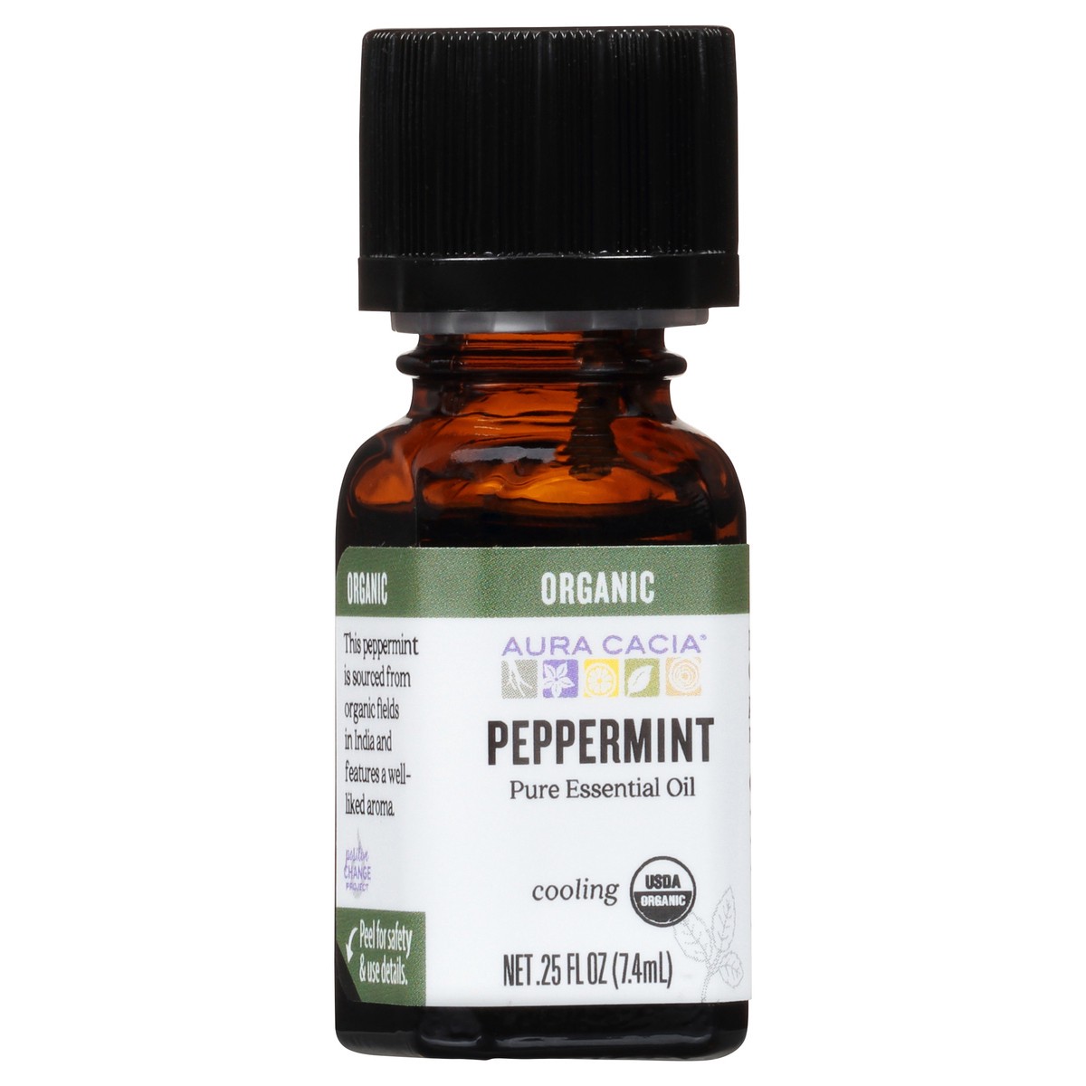 slide 2 of 9, Aura Cacia Organic Peppermint Essential Oil, 0.25 oz