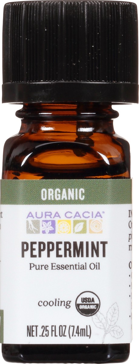 slide 6 of 9, Aura Cacia Organic Peppermint Essential Oil, 0.25 oz