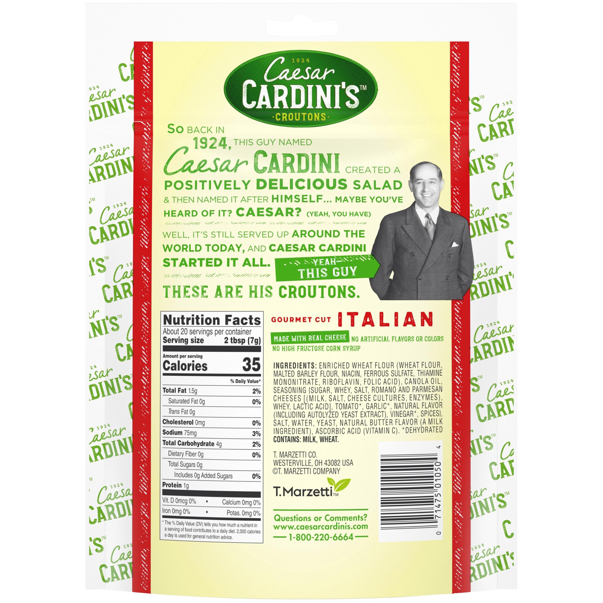 slide 6 of 8, Caesar Cardini's Gourmet Cut Italian Croutons, 5 oz