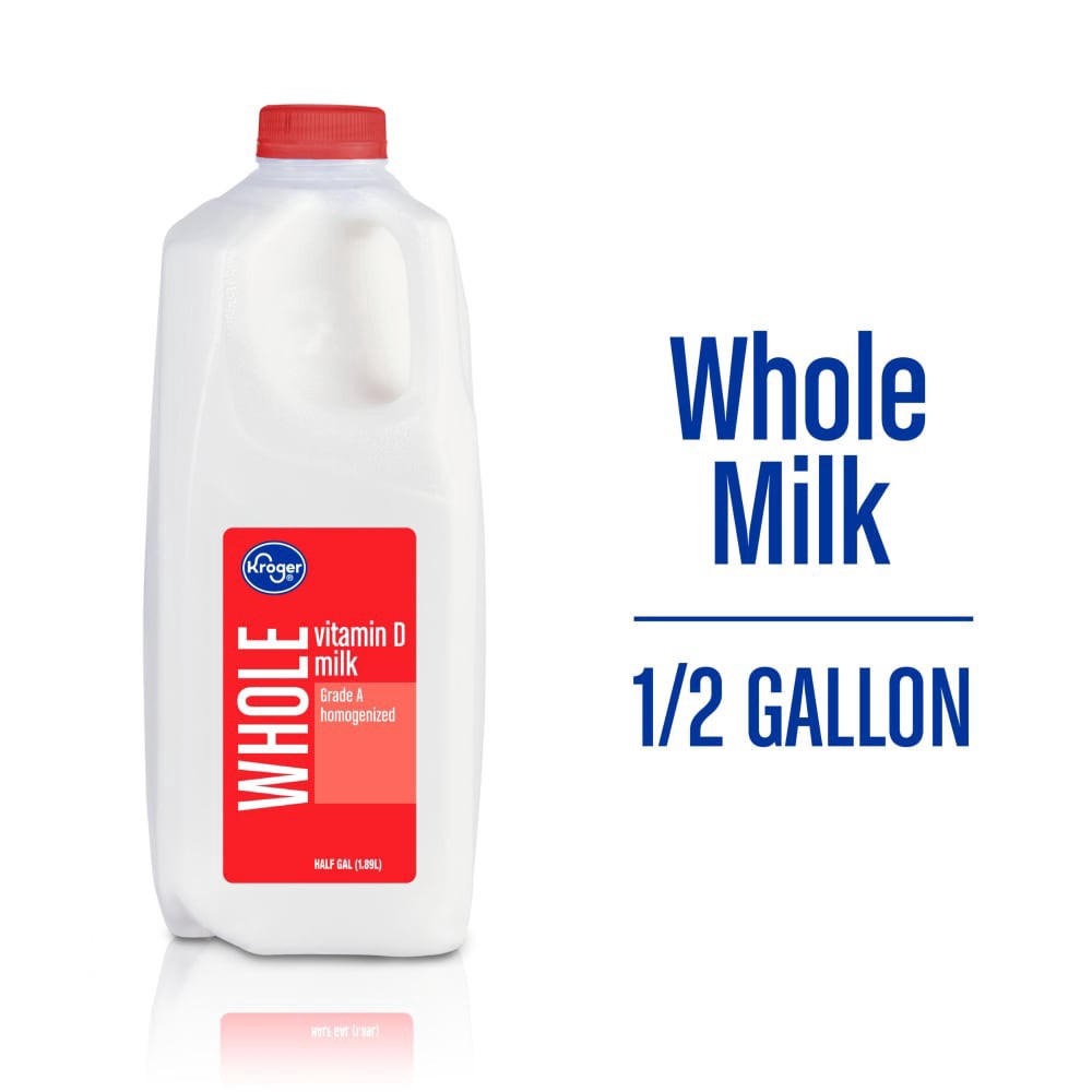 slide 2 of 4, Kroger Vitamin D Whole Milk, 64 fl oz