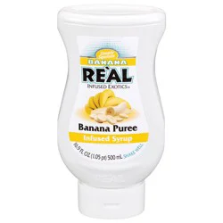 Real Infused Exotics Simply Squeeze Banana Puree Infused Syrup 16.9 fl oz