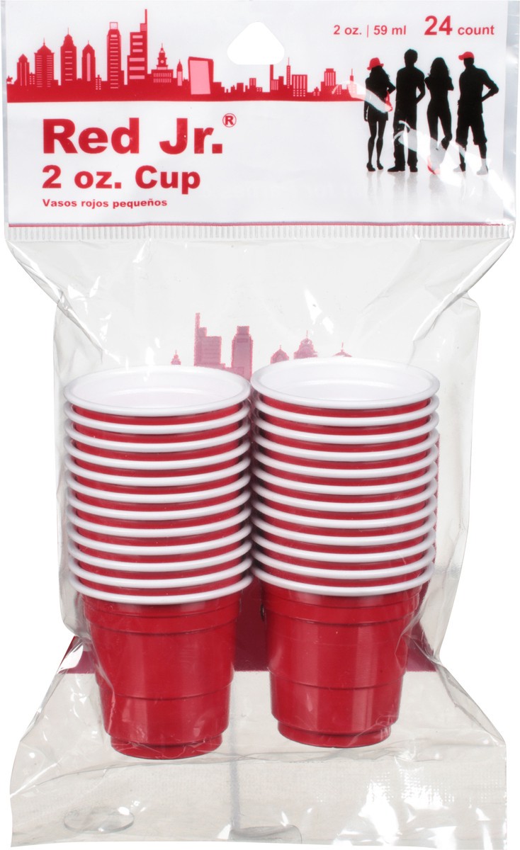 slide 3 of 12, Red Jr 2 Ounce Cups 24 ea, 24 ct