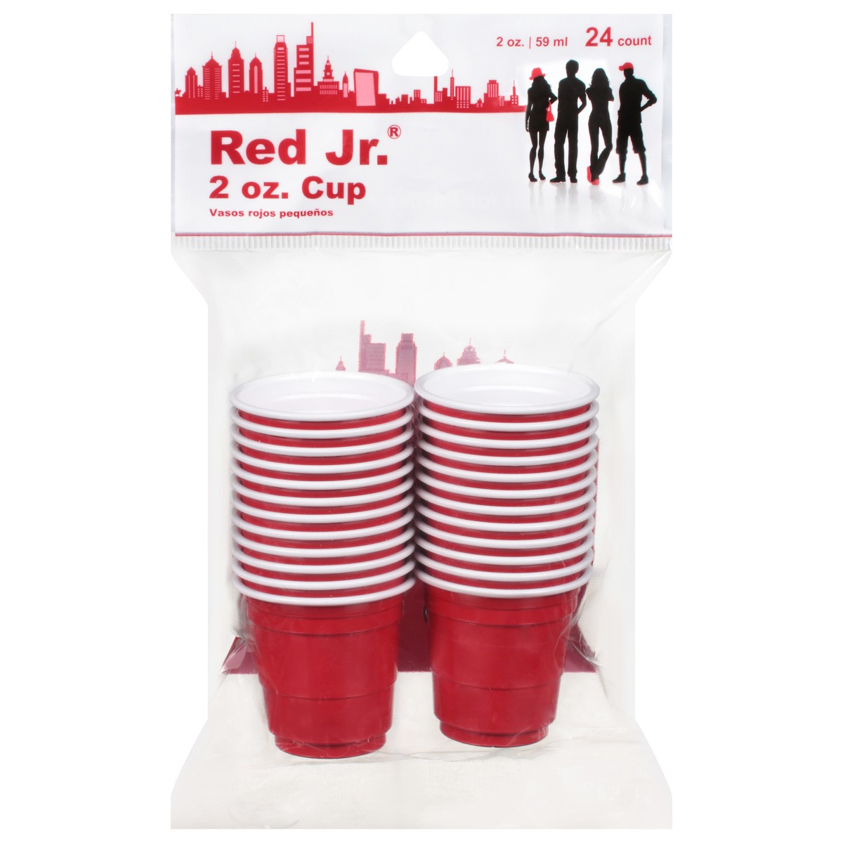 slide 1 of 12, Red Jr 2 Ounce Cups 24 ea, 24 ct