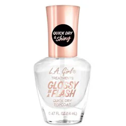 L.A. Girl Glossy In A Flash Quick Dry Top Coat - 0.47 fl oz