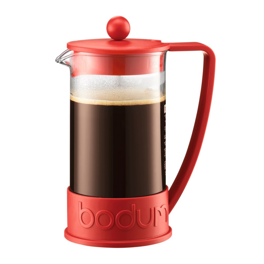 slide 1 of 1, Bodum Brazil French Press Coffee Maker - Red, 1 ct