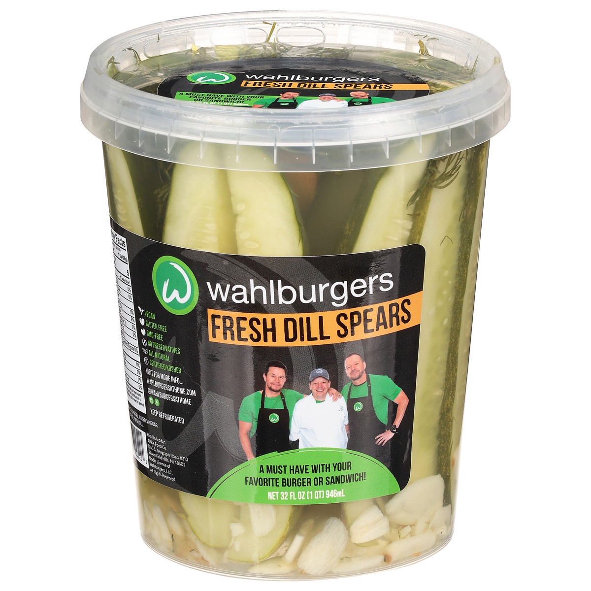 slide 2 of 4, Wahlburgers Fresh Dill Spears Pickles - 32 fl oz, 32 fl oz