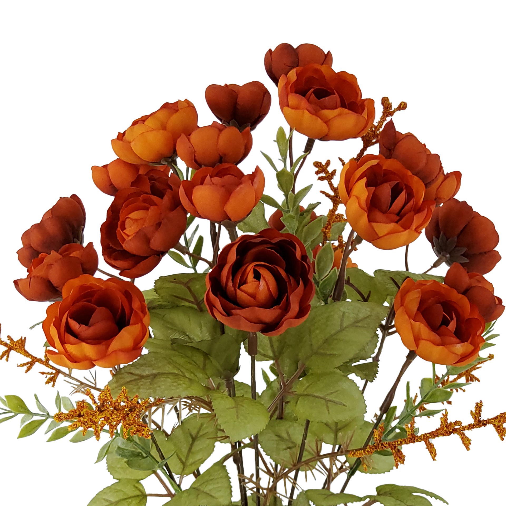 slide 3 of 3, 18" Orange Ranunculus Deluxe Bush By Ashland, 18 in