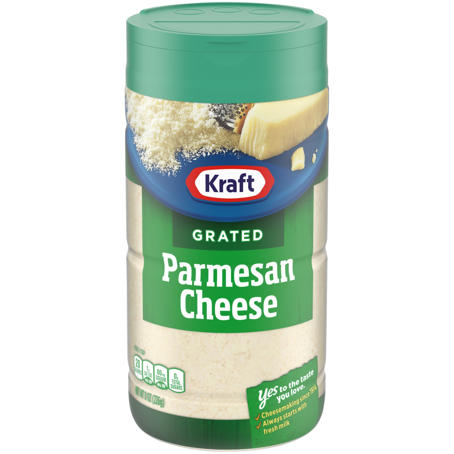 slide 1 of 7, Kraft Parmesan Grated Cheese Shaker, 8 oz