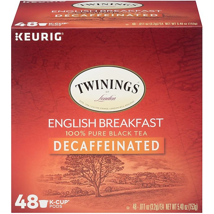 slide 1 of 2, Twinings of London Decaf English Breakfast Tea Pods for Single Serve Coffee Makers, 48 ct