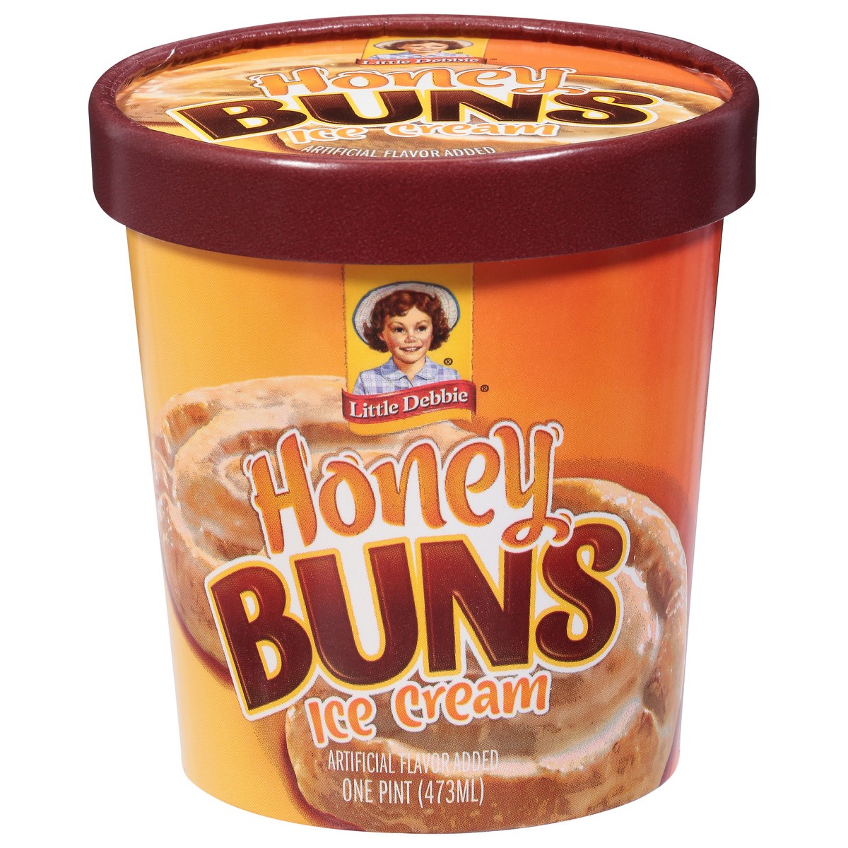 slide 1 of 9, Little Debbie Honey Buns Ice Cream - 1 pint, 1 pint