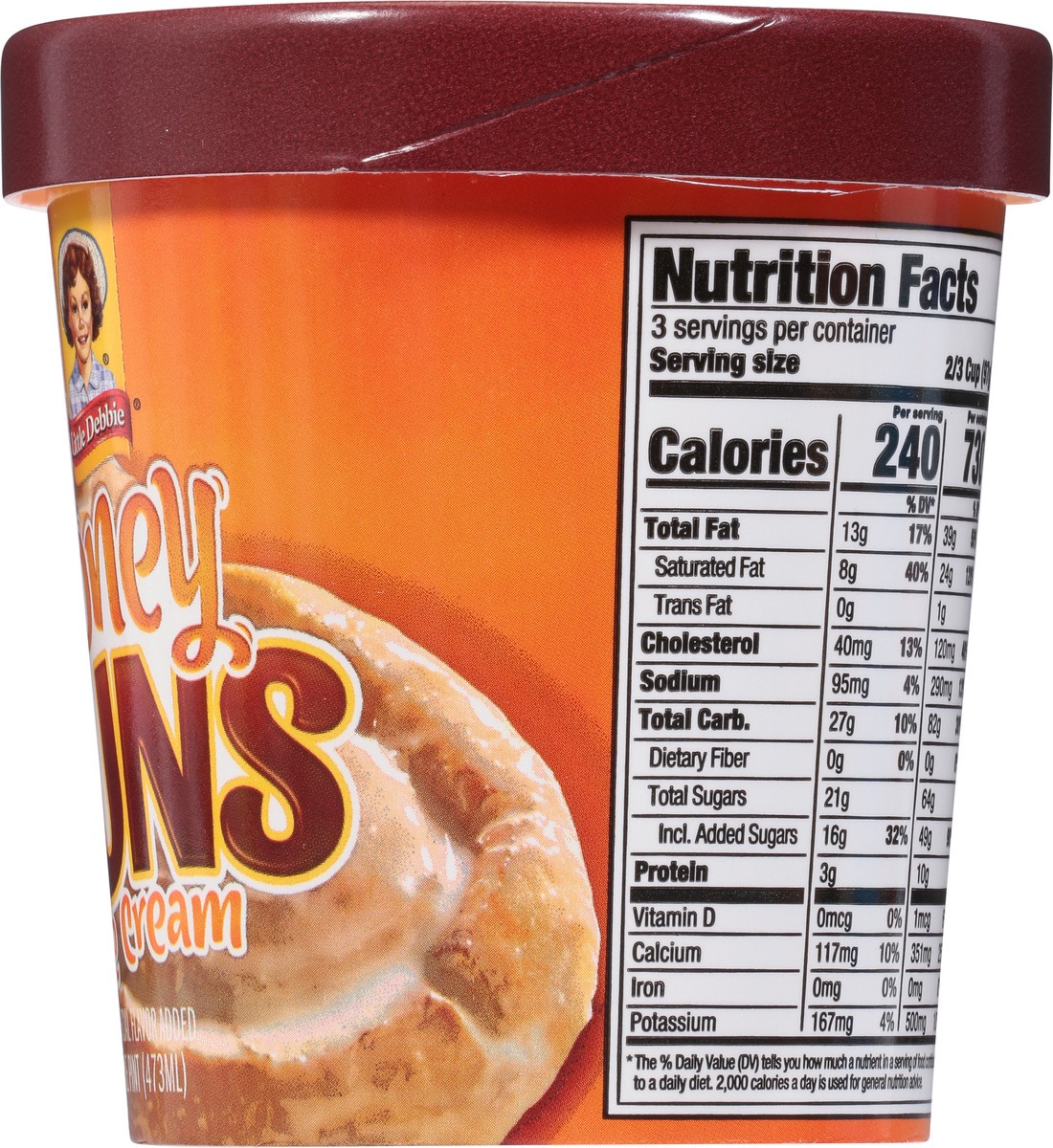 slide 5 of 9, Little Debbie Honey Buns Ice Cream - 1 pint, 1 pint