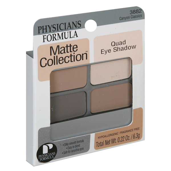 slide 1 of 1, Physicians Formula Matte Collection Quad Eye Shadow Canyon Color, 0.22 oz