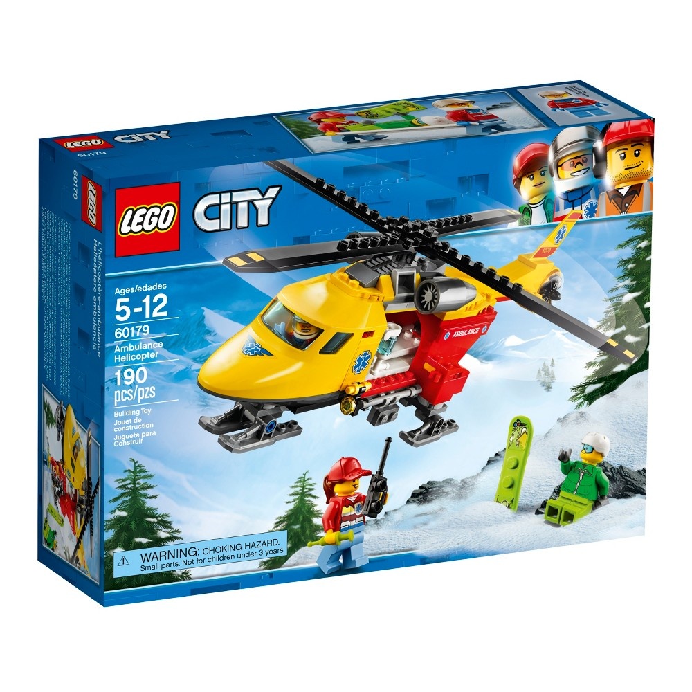 slide 2 of 7, LEGO City Great Vehicles Ambulance Helicopter 60179, 1 ct