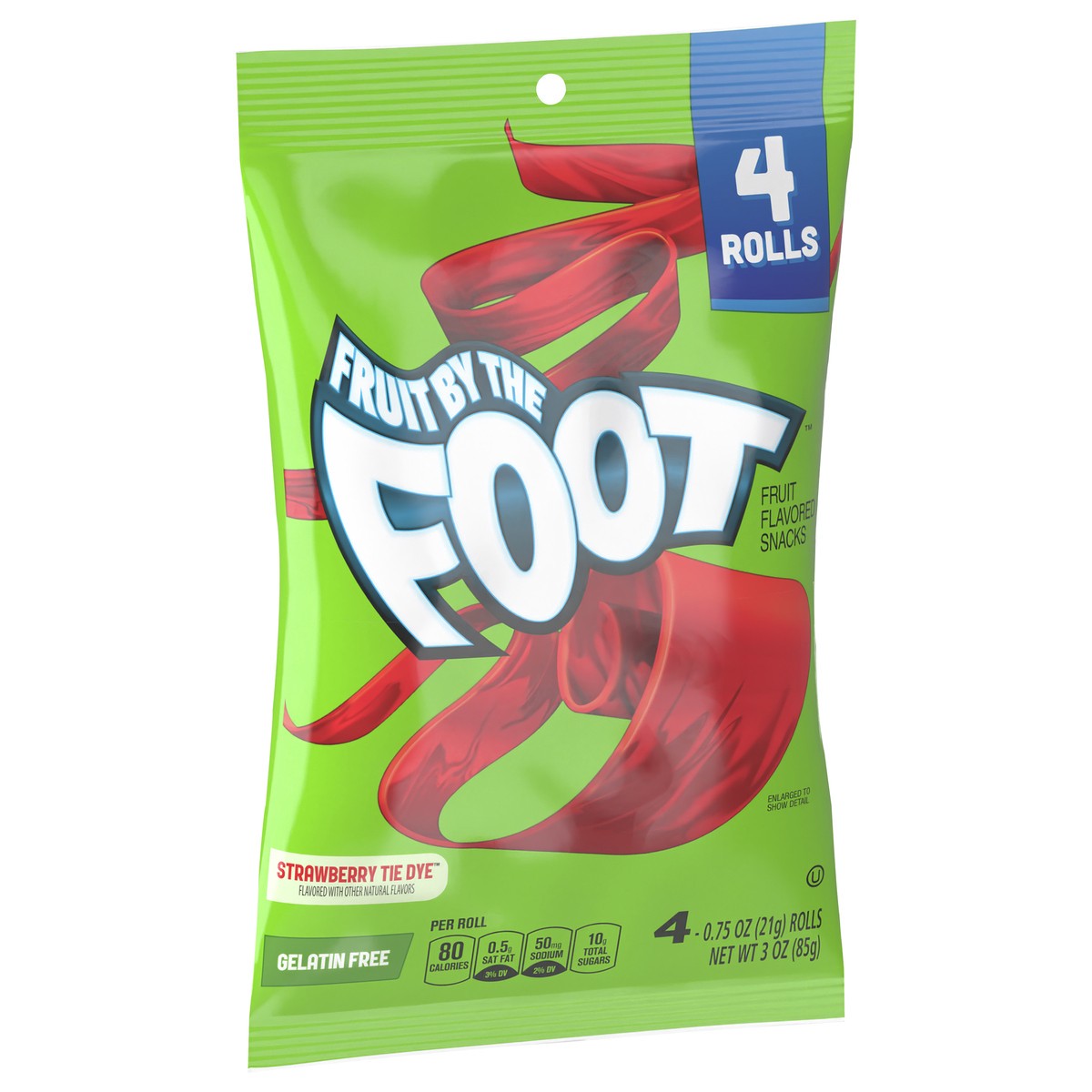 slide 6 of 8, Fruit by the Foot Fruit Flavored Snacks, Strawberry Tie-Dye, 4 ct, 4 ct