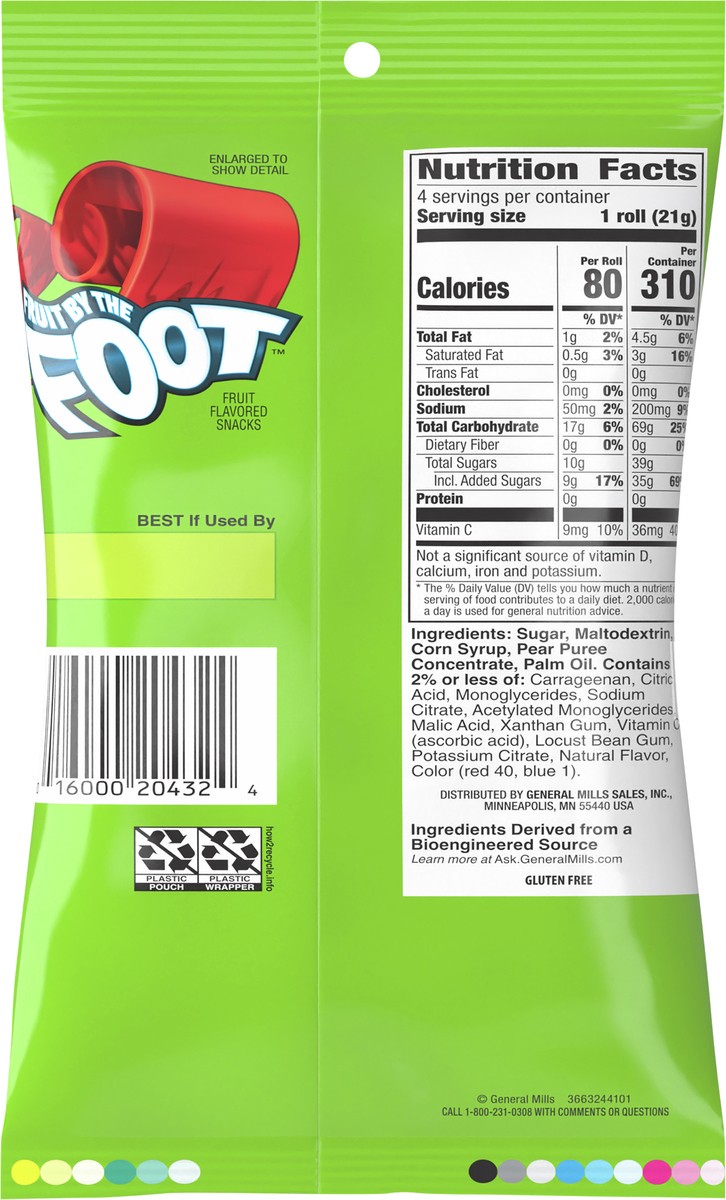 slide 3 of 8, Fruit by the Foot Fruit Flavored Snacks, Strawberry Tie-Dye, 4 ct, 4 ct