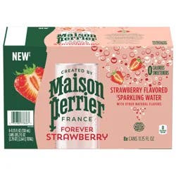 Maison Perrier Forever Strawberry Flavored Sparkling Water, 11.15 FL OZ Cans, 8 Count 330 ml