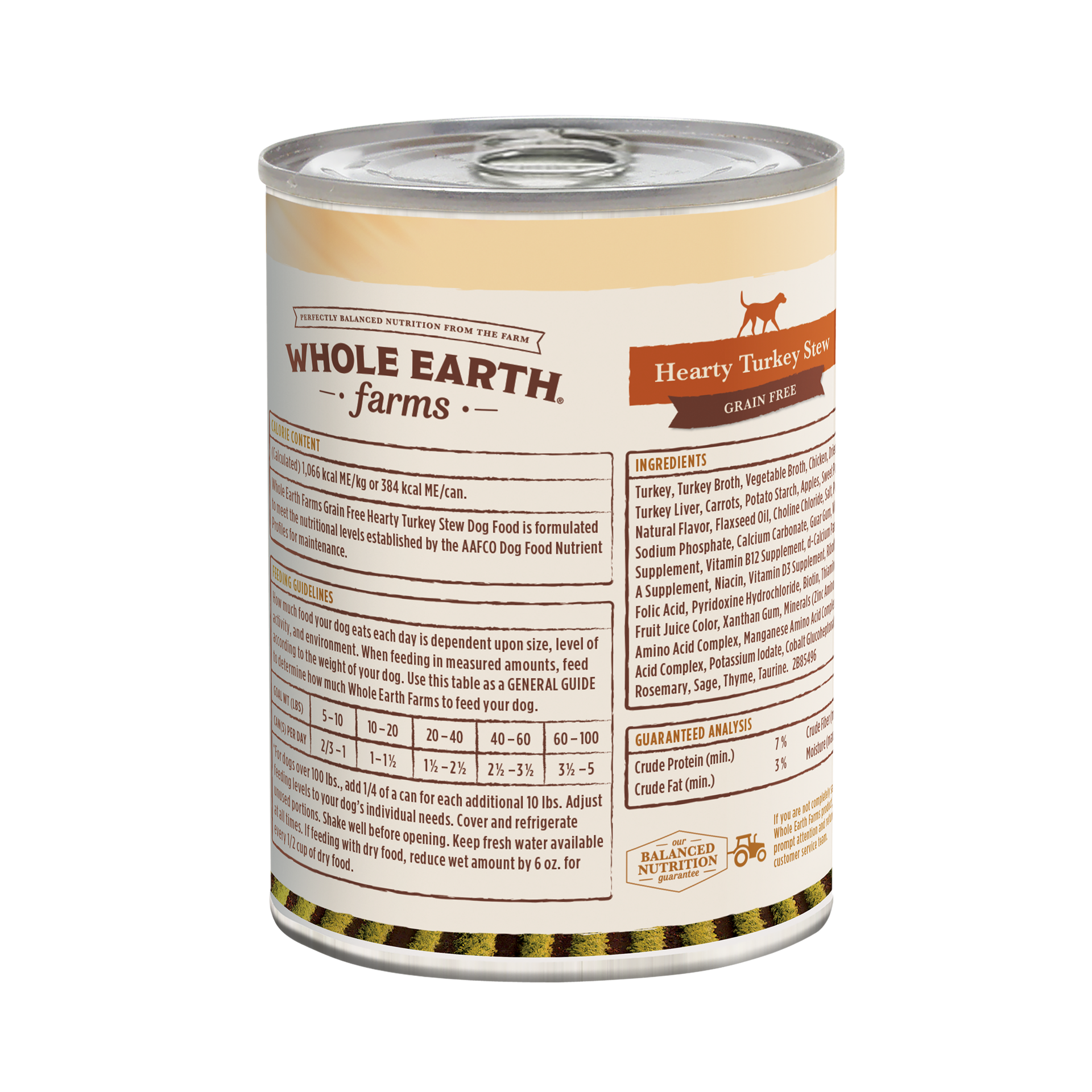 slide 2 of 4, Whole Earth Farms Grain Free Hearty Turkey Stew Canned Dog Food - 12.7 oz Can, 12.7 oz