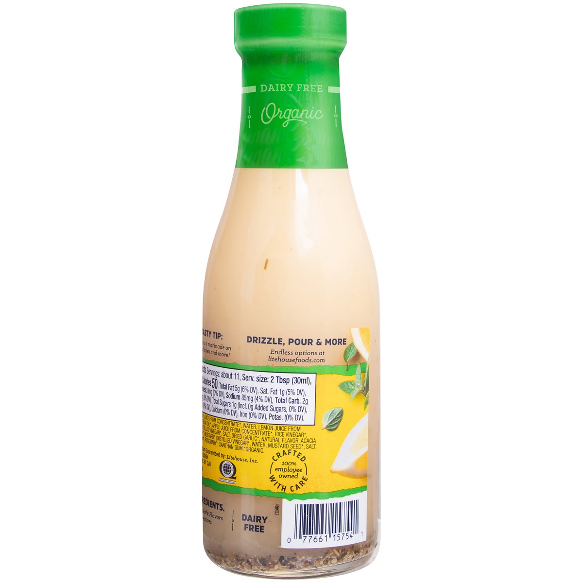 slide 5 of 9, Litehouse Organic Lemon Herb Vinaigrette Dressing 11.25 fl. oz. Bottle, 12 oz