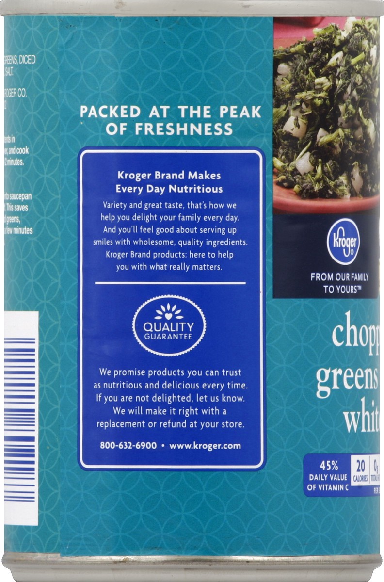 slide 3 of 6, Kroger Chopped Turnip Greens With Diced White Turnips, 14.5 oz