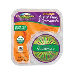 Cal-Organic Farms Organic Carrot Chips & Guacamole 5 oz