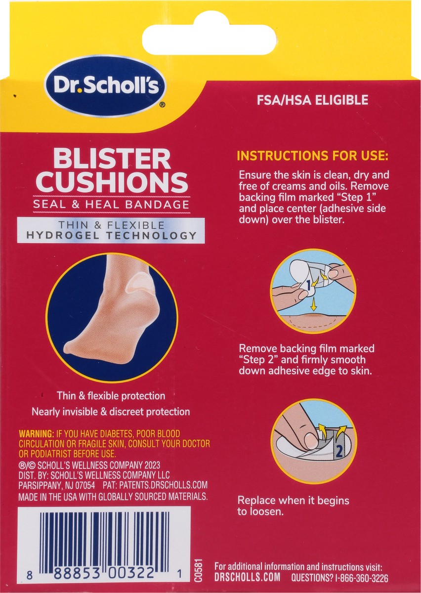 slide 4 of 9, Dr. Scholl's Blister Cushions 8 ea, 8 ct