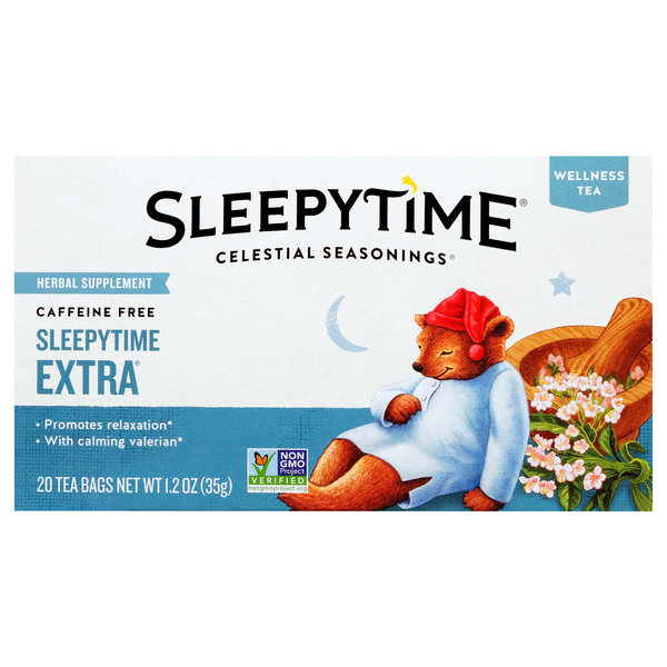 slide 1 of 1, Celestial Seasonings Sleepytime Extra Tea Bags - 20 ct, 20 ct