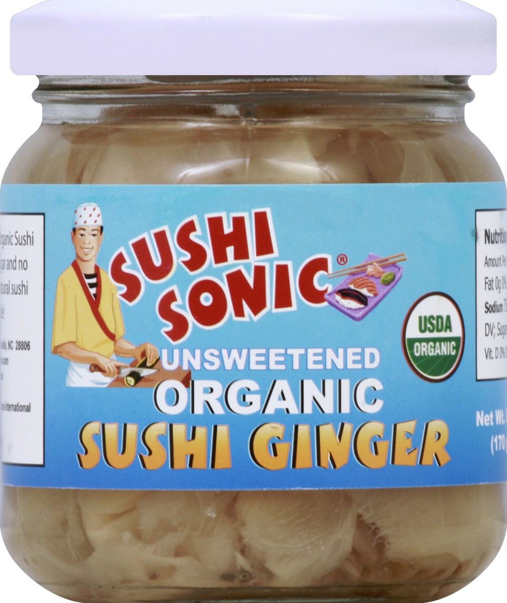 slide 1 of 3, Sushi Sonic Sushi Ginger 6 oz, 6 oz