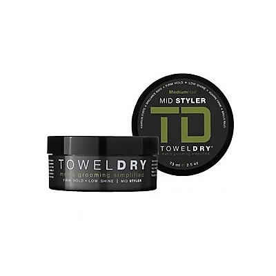 slide 1 of 1, TowelDry Men's Mid Styler Paste, 2.5 oz