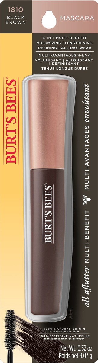 slide 3 of 3, Burt's Bees Burt’s Bees 100% Multi Benefit Mascara, Black Brown, 0.32 oz