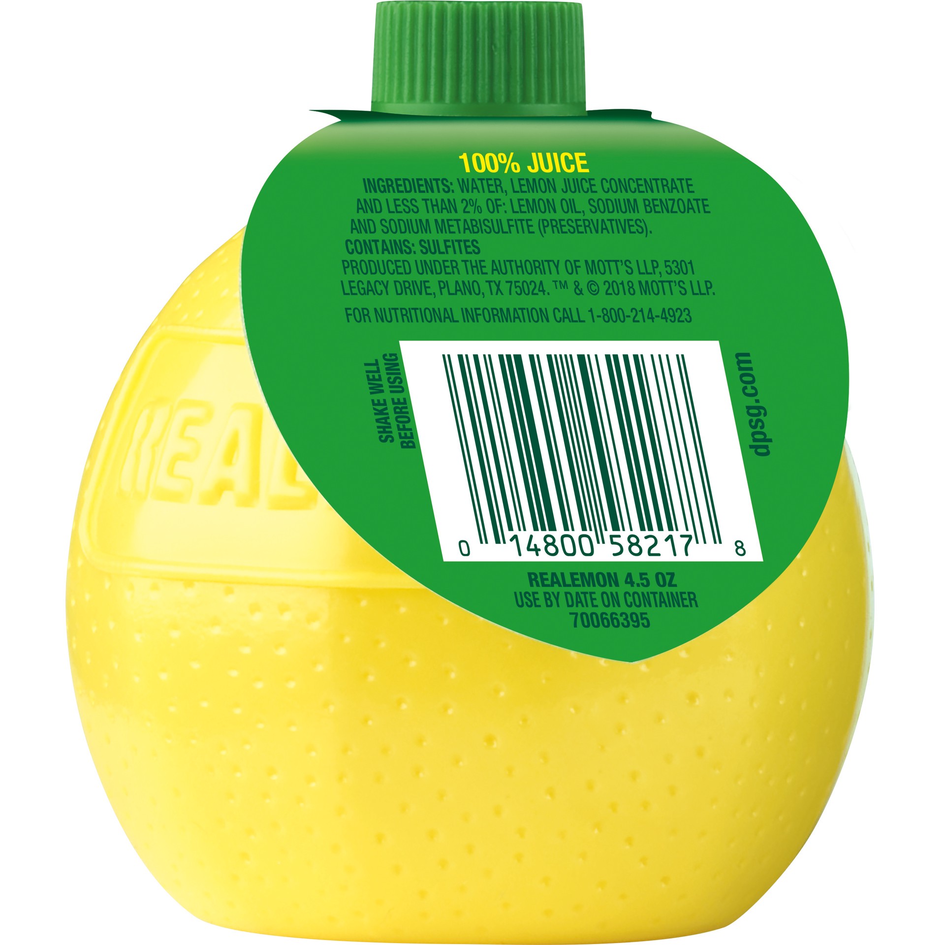 slide 2 of 2, ReaLemon 100% Lemon Juice, 4.5 fl oz bottle, 4.5 oz