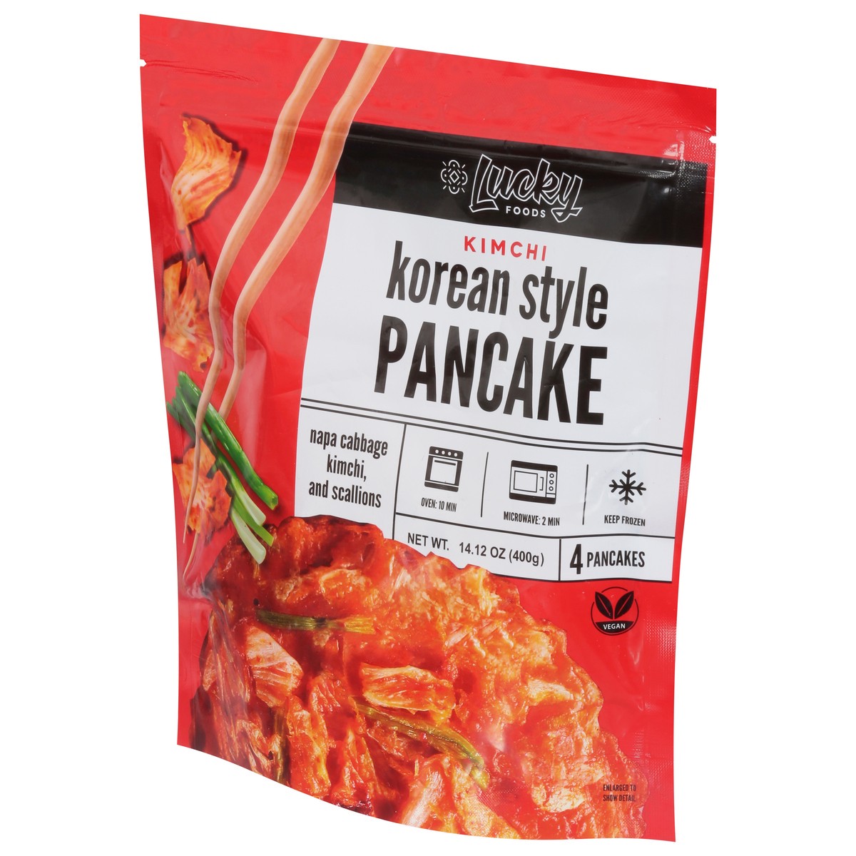 slide 3 of 9, Lucky Foods Korean Style Kimchi Pancake 4 ea,