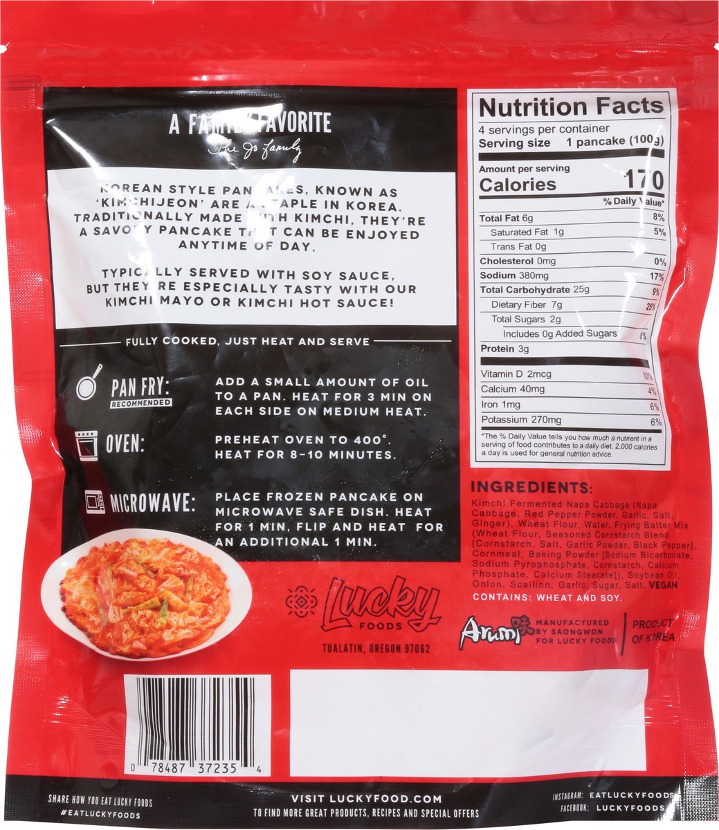 slide 4 of 9, Lucky Foods Korean Style Kimchi Pancake 4 ea,